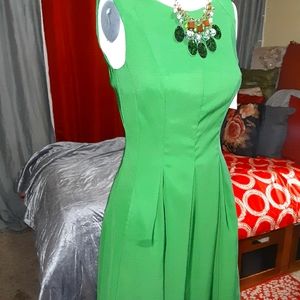 Green tailored dress